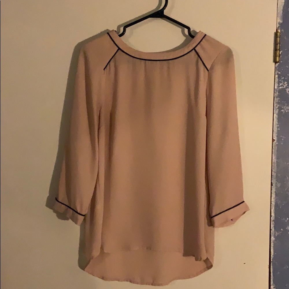 Pink and black blouse!